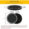 imageValleycomfy 4PCS Bling Car Coasters Universal Vehicle Bling Car Accessories 275 inch Silicone Anti Slip Crystal Rhinestone Cup Holder Coasters for Car BlackWhite