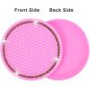 imageValleycomfy 4PCS Bling Car Coasters Universal Vehicle Bling Car Accessories 275 inch Silicone Anti Slip Crystal Rhinestone Cup Holder Coasters for Car Pink