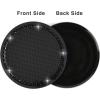 imageValleycomfy 4PCS Bling Car Coasters Universal Vehicle Car Accessories 275 inch Silicone Anti Slip Crystal Rhinestone Cup Holder Black