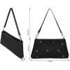 imageValleycomfy Bling Evening Clutch Bag for Women Lady Girl Bride Rhinestone Purse For Prom Cocktail Party Wedding EngagementDiamond Black