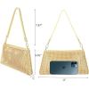 imageValleycomfy Bling Evening Clutch Bag for Women Lady Girl Bride Rhinestone Purse For Prom Cocktail Party Wedding EngagementGold