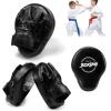 imageValleycomfy Boxing Curved Focus Punching Mitts Leatherette Training Hand PadsBlack