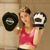 imageValleycomfy Boxing Curved Focus Punching Mitts Leatherette Training Hand PadsBlack White