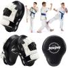 imageValleycomfy Boxing Curved Focus Punching Mitts Leatherette Training Hand PadsBlack White