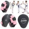 imageValleycomfy Boxing Curved Focus Punching Mitts Leatherette Training Hand PadsGray Pink