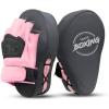 imageValleycomfy Boxing Curved Focus Punching Mitts Leatherette Training Hand PadsGray Pink
