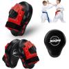 imageValleycomfy Boxing Curved Focus Punching Mitts Leatherette Training Hand PadsRed