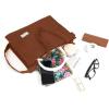 imageValleycomfy Corduroy Tote Bag for Women Travel Crossbody Bag Purse Women Shoulder Bags Work Handbags Everyday Hobo BagBrown