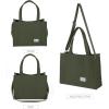 imageValleycomfy Corduroy Tote Bag for Women Travel Crossbody Bag Purse Women Shoulder Bags Work Handbags Everyday Hobo BagDark Green