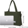 imageValleycomfy Corduroy Tote Bag for Women Travel Crossbody Bag Purse Women Shoulder Bags Work Handbags Everyday Hobo BagDark Green