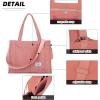 imageValleycomfy Corduroy Tote Bag for Women Travel Crossbody Bag Purse Women Shoulder Bags Work Handbags Everyday Hobo BagDark Pink