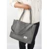 imageValleycomfy Corduroy Tote Bag for Women Travel Crossbody Bag Purse Women Shoulder Bags Work Handbags Everyday Hobo BagGray