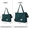 imageValleycomfy Corduroy Tote Bag for Women Travel Crossbody Bag Purse Women Shoulder Bags Work Handbags Everyday Hobo BagGreen