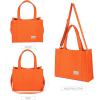 imageValleycomfy Corduroy Tote Bag for Women Travel Crossbody Bag Purse Women Shoulder Bags Work Handbags Everyday Hobo BagOrange
