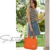 imageValleycomfy Corduroy Tote Bag for Women Travel Crossbody Bag Purse Women Shoulder Bags Work Handbags Everyday Hobo BagOrange