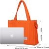 imageValleycomfy Corduroy Tote Bag for Women Travel Crossbody Bag Purse Women Shoulder Bags Work Handbags Everyday Hobo BagOrange