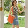 imageValleycomfy Corduroy Tote Bag for Women Travel Crossbody Bag Purse Women Shoulder Bags Work Handbags Everyday Hobo BagOrange