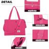 imageValleycomfy Corduroy Tote Bag for Women Travel Crossbody Bag Purse Women Shoulder Bags Work Handbags Everyday Hobo BagRose Red