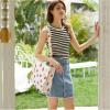imageValleycomfy Corduroy Tote Bag for Women Travel Crossbody Bag Purse Women Shoulder Bags Work Handbags Everyday Hobo BagStrawberry