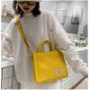 imageValleycomfy Corduroy Tote Bag for Women Travel Crossbody Bag Purse Women Shoulder Bags Work Handbags Everyday Hobo BagYellow