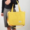 imageValleycomfy Corduroy Tote Bag for Women Travel Crossbody Bag Purse Women Shoulder Bags Work Handbags Everyday Hobo BagYellow
