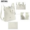 imageValleycomfy Drawstring Backpack with Wet PocketWaterproof Drawstring BagGym Backpack for BeachPoolSwim and TravelPurpleBeige