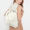 imageValleycomfy Drawstring Backpack with Wet PocketWaterproof Drawstring BagGym Backpack for BeachPoolSwim and TravelPurpleBeige