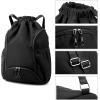 imageValleycomfy Drawstring Backpack with Wet PocketWaterproof Drawstring BagGym Backpack for BeachPoolSwim and TravelPurpleBlack