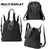 imageValleycomfy Drawstring Backpack with Wet PocketWaterproof Drawstring BagGym Backpack for BeachPoolSwim and TravelPurpleBlack2