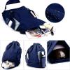imageValleycomfy Drawstring Backpack with Wet PocketWaterproof Drawstring BagGym Backpack for BeachPoolSwim and TravelPurpleDark Blue