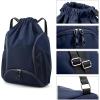 imageValleycomfy Drawstring Backpack with Wet PocketWaterproof Drawstring BagGym Backpack for BeachPoolSwim and TravelPurpleDark Blue