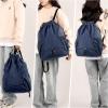 imageValleycomfy Drawstring Backpack with Wet PocketWaterproof Drawstring BagGym Backpack for BeachPoolSwim and TravelPurpleDark Blue