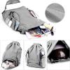 imageValleycomfy Drawstring Backpack with Wet PocketWaterproof Drawstring BagGym Backpack for BeachPoolSwim and TravelPurpleGrey