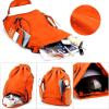 imageValleycomfy Drawstring Backpack with Wet PocketWaterproof Drawstring BagGym Backpack for BeachPoolSwim and TravelPurpleOrange