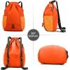 imageValleycomfy Drawstring Backpack with Wet PocketWaterproof Drawstring BagGym Backpack for BeachPoolSwim and TravelPurpleOrange