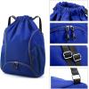 imageValleycomfy Drawstring Backpack with Wet PocketWaterproof Drawstring BagGym Backpack for BeachPoolSwim and TravelPurpleSapphire Blue