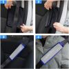 imageValleycomfy Soft Velvet Seat Belt Pads with Rhinestones Car Seat Belt Covers for Women Crystal Handbrake Cover Ring Set Bling Car Accessories 4 Pack Set Universal