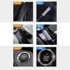 imageValleycomfy Soft Velvet Seat Belt Pads with Rhinestones Car Seat Belt Covers for Women Crystal Handbrake Cover Ring Set Bling Car Accessories 4 Pack Set Universal