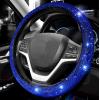 imageValleycomfy Steering Wheel Cover for Women Men Bling Bling Crystal Diamond Sparkling Car SUV Wheel Protector Universal Fit 15 Inch Black with Blue DiamondStandard Size14quot 1215quot 14Black with Blue Diamond