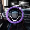 imageValleycomfy Steering Wheel Cover for Women Men Bling Bling Crystal Diamond Sparkling Car SUV Wheel Protector Universal Fit 15 Inch Black with Blue DiamondStandard Size14quot 1215quot 14Purple with Purple Diamond