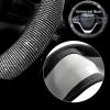 imageValleycomfy Steering Wheel Cover for Women Men Bling Bling Crystal Diamond Sparkling Car SUV Wheel Protector Universal Fit 15 Inch Black with Blue DiamondStandard Size14quot 1215quot 14White Diamond Set