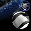 imageValleycomfy Steering Wheel Cover for Women Men Bling Bling Crystal Diamond Sparkling Car SUV Wheel Protector Universal Fit 15 Inch Black with Blue DiamondStandard Size14quot 1215quot 14Blue Diamond Set