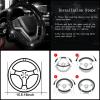 imageValleycomfy Steering Wheel Cover for Women Men Bling Bling Crystal Diamond Sparkling Car SUV Wheel Protector Universal Fit 15 Inch Black with Blue DiamondStandard Size14quot 1215quot 14Black with Pink Diamond