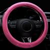 imageValleycomfy Steering Wheel Cover for Women Men Bling Bling Crystal Diamond Sparkling Car SUV Wheel Protector Universal Fit 15 Inch Black with Blue DiamondStandard Size14quot 1215quot 14Rose with Rose Diamond