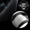 imageValleycomfy Steering Wheel Cover for Women Men Bling Bling Crystal Diamond Sparkling Car SUV Wheel Protector Universal Fit 15 Inch Black with Blue DiamondStandard Size14quot 1215quot 14Black Diamond Set