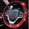imageValleycomfy Steering Wheel Cover for Women Men Bling Bling Crystal Diamond Sparkling Car SUV Wheel Protector Universal Fit 15 Inch Black with Blue DiamondStandard Size14quot 1215quot 14Black with Red Diamond