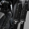 imageValleycomfy Steering Wheel Cover for Women Men Bling Bling Crystal Diamond Sparkling Car SUV Wheel Protector Universal Fit 15 Inch Black with Blue DiamondStandard Size14quot 1215quot 14Black Diamond Set