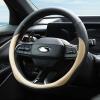 imageValleycomfy Steering Wheel Cover with Microfiber Leather for Car Truck SUV 15 inch PinkBeige