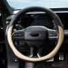 imageValleycomfy Steering Wheel Cover with Microfiber Leather for Car Truck SUV 15 inch PinkBeige