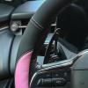 imageValleycomfy Steering Wheel Cover with Microfiber Leather for Car Truck SUV 15 inch PinkPink